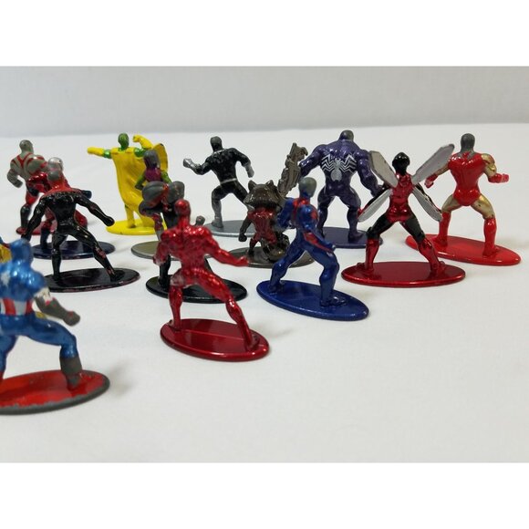 Marvel Nano Metalfigs mixed lot of 18 figures Spider-verse Spider-man Thanos - Picture 10 of 16
